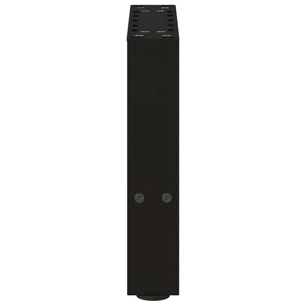 vidaXL Coffee Table Legs Black 2 pcs 30x(30-31) cm Steel