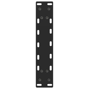 vidaXL Coffee Table Legs Black 2 pcs 30x(30-31) cm Steel