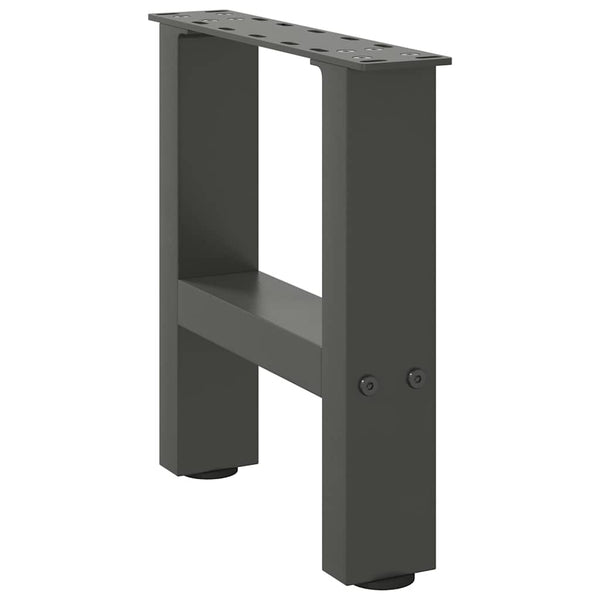 vidaXL Coffee Table Legs Anthracite 2 pcs. 30x(30-31) cm Steel