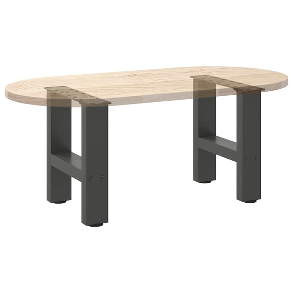 vidaXL Coffee Table Legs Anthracite 2 pcs. 30x(30-31) cm Steel