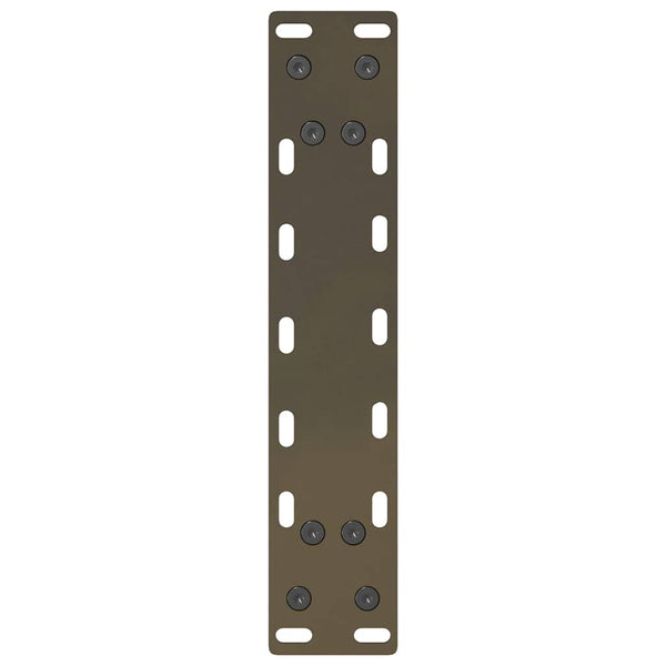 vidaXL Coffee Table Legs Natural Steel 2 pcs. 30x(30-31) cm Steel