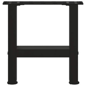vidaXL Coffee Table Legs Black 2 pcs. 40x(30-31) cm Steel