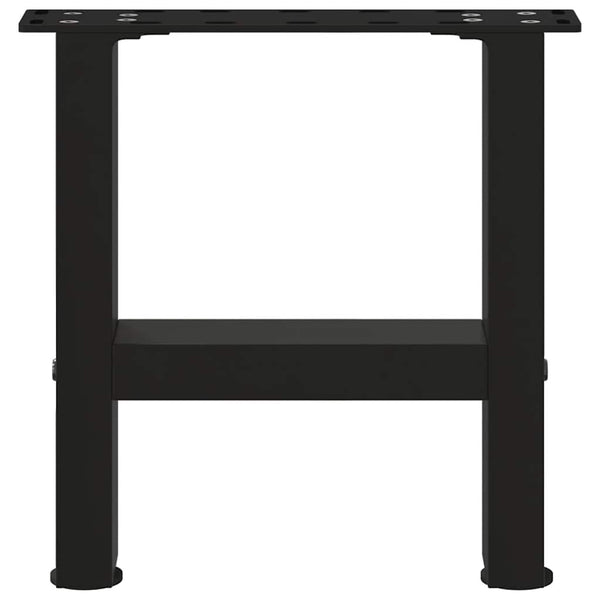 vidaXL Coffee Table Legs Black 2 pcs. 40x(30-31) cm Steel