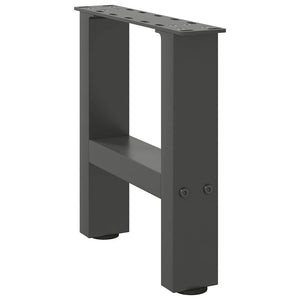 vidaXL Coffee Table Legs Anthracite 2 pcs. 40x(30-31) cm Steel