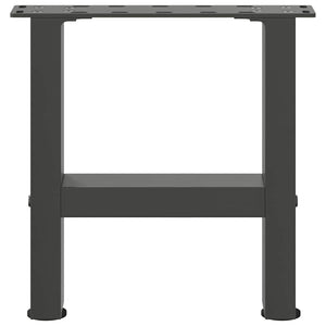vidaXL Coffee Table Legs Anthracite 2 pcs. 40x(30-31) cm Steel