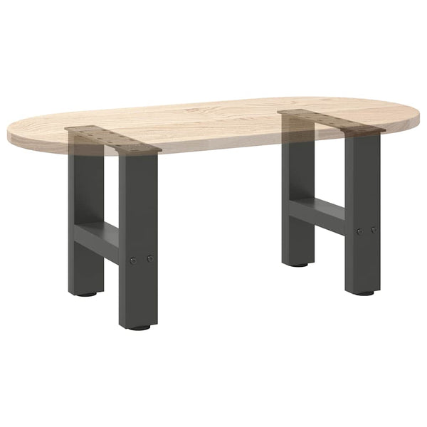 vidaXL Coffee Table Legs Anthracite 2 pcs. 40x(30-31) cm Steel