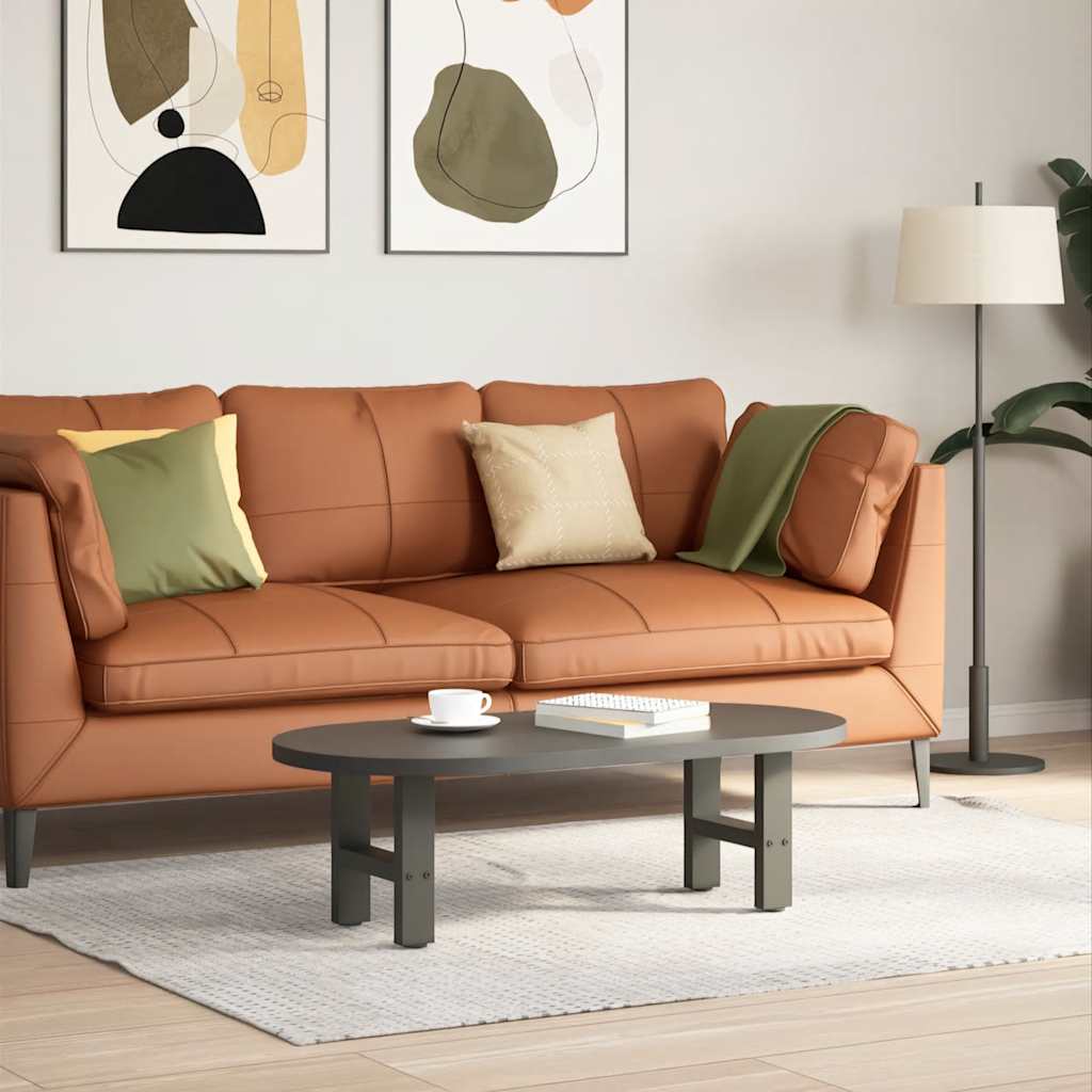 vidaXL Coffee Table Legs Anthracite 2 pcs. 40x(30-31) cm Steel