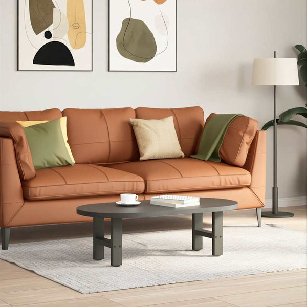 vidaXL Coffee Table Legs Anthracite 2 pcs. 40x(30-31) cm Steel