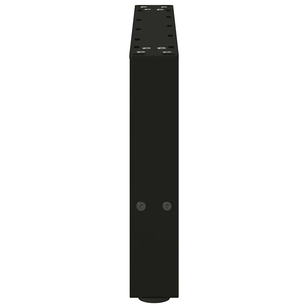 vidaXL Coffee Table Legs Black 2 pcs 50x(30-31) cm Steel