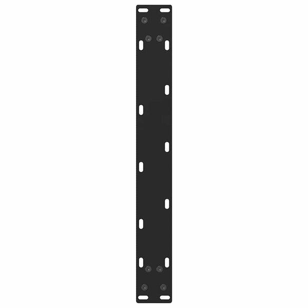 vidaXL Coffee Table Legs Black 2 pcs 50x(30-31) cm Steel