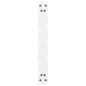 vidaXL Coffee Table Legs White 2 pcs 50x(30-31) cm Steel