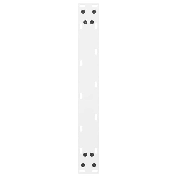 vidaXL Coffee Table Legs White 2 pcs 50x(30-31) cm Steel