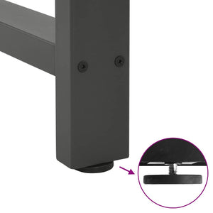 vidaXL Coffee Table Legs Anthracite 2 pcs. 50x(30-31) cm Steel