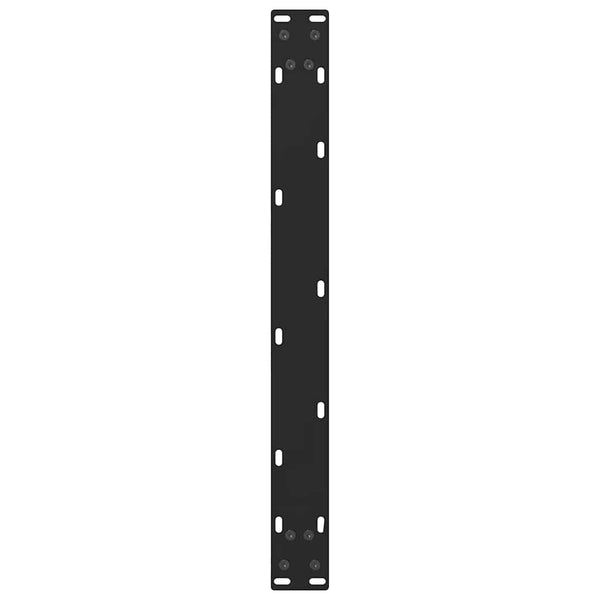 vidaXL Coffee Table Legs Black 2 pcs 60x(30-31) cm Steel