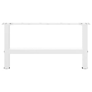 vidaXL Coffee Table Legs White 2 pcs. 60x(30-31) cm Steel