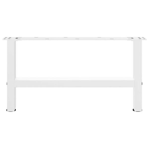 vidaXL Coffee Table Legs White 2 pcs. 60x(30-31) cm Steel