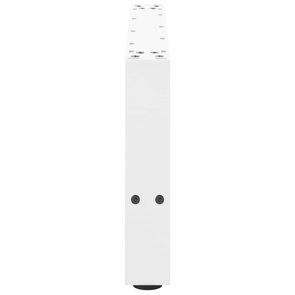 vidaXL Coffee Table Legs White 2 pcs. 60x(30-31) cm Steel