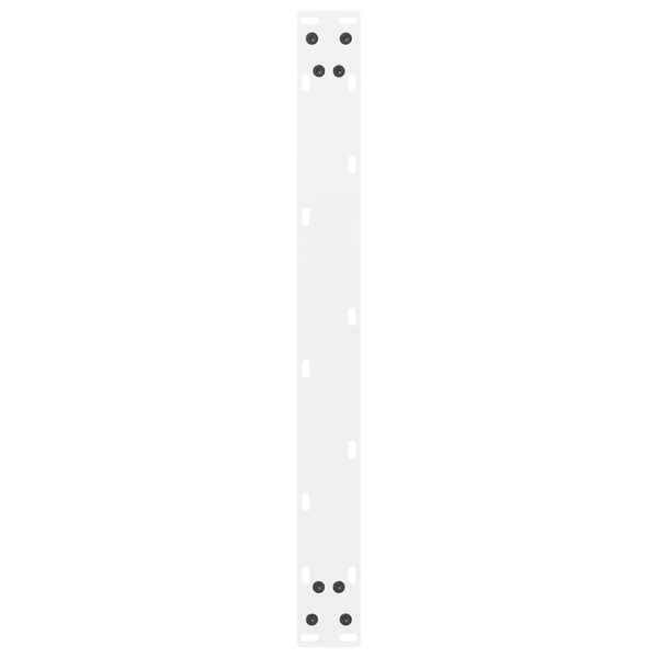 vidaXL Coffee Table Legs White 2 pcs. 60x(30-31) cm Steel