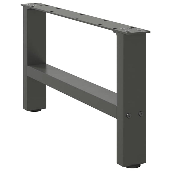 vidaXL Coffee Table Legs Anthracite 2 pcs. 60x(30-31) cm Steel