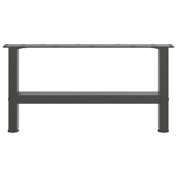 vidaXL Coffee Table Legs Anthracite 2 pcs. 60x(30-31) cm Steel