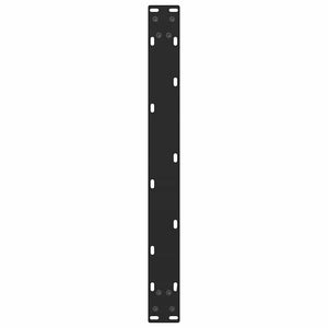 vidaXL Coffee Table Legs Black 2 pcs 70x(30-31) cm Steel