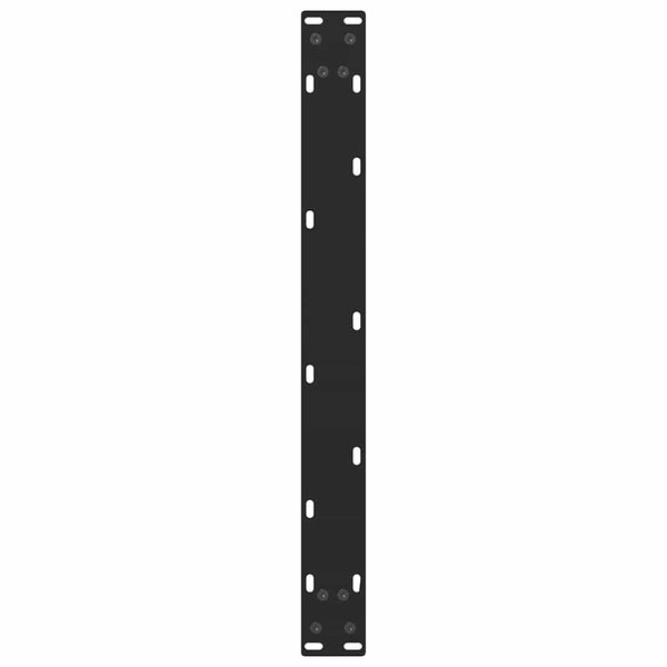 vidaXL Coffee Table Legs Black 2 pcs 70x(30-31) cm Steel
