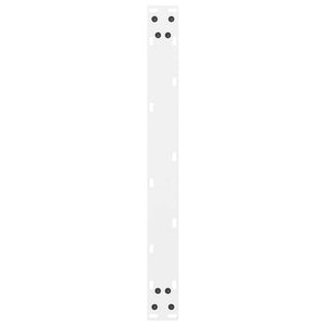 vidaXL Coffee Table Legs White 2 pcs. 70x(30-31) cm Steel