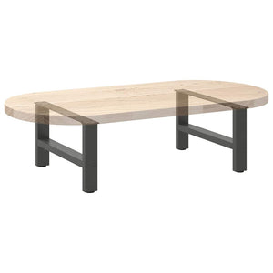 vidaXL Coffee Table Legs Anthracite 2 pcs 70x(30-31) cm Steel