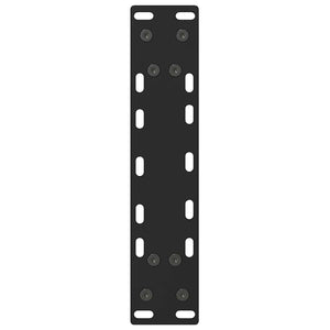vidaXL Coffee Table Legs Black 2 pcs 28x(42-43) cm Steel