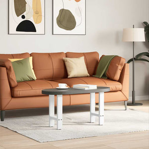 vidaXL Coffee Table Legs White 2 pcs. 28x(42-43) cm Steel