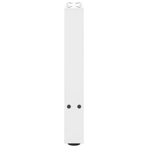 vidaXL Coffee Table Legs White 2 pcs. 28x(42-43) cm Steel