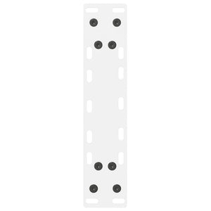 vidaXL Coffee Table Legs White 2 pcs. 28x(42-43) cm Steel