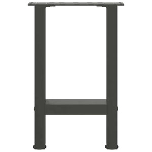 vidaXL Coffee Table Legs Anthracite 2 pcs. 28x(42-43) cm Steel