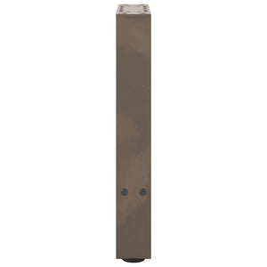 vidaXL Coffee Table Legs Natural Steel 2 pcs 28x(42-43) cm Steel