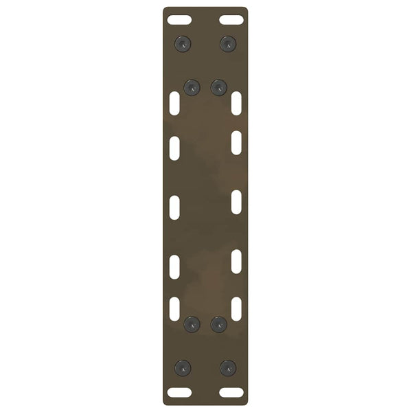 vidaXL Coffee Table Legs Natural Steel 2 pcs 28x(42-43) cm Steel
