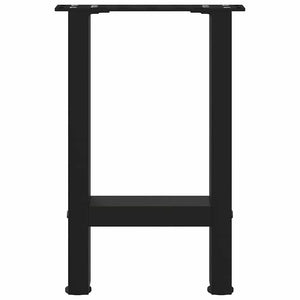 vidaXL Coffee Table Legs Black 2 pcs 38x(42-43) cm Steel