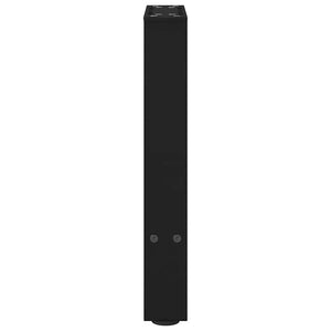 vidaXL Coffee Table Legs Black 2 pcs 38x(42-43) cm Steel