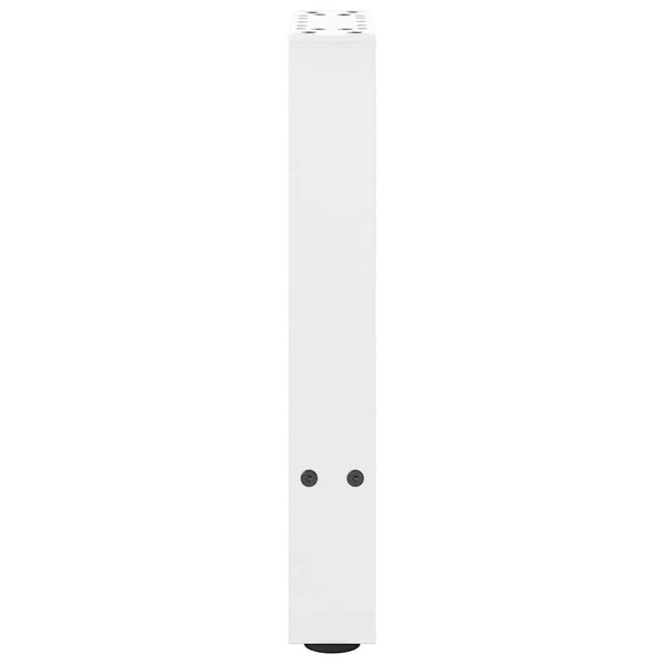 vidaXL Coffee Table Legs White 2 pcs 38x(42-43) cm Steel