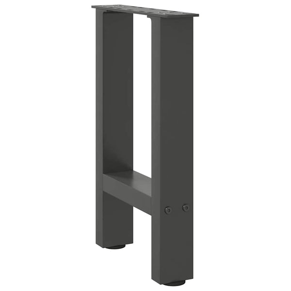 vidaXL Coffee Table Legs Anthracite 2 pcs. 38x(42-43) cm Steel