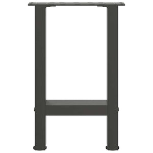 vidaXL Coffee Table Legs Anthracite 2 pcs. 38x(42-43) cm Steel
