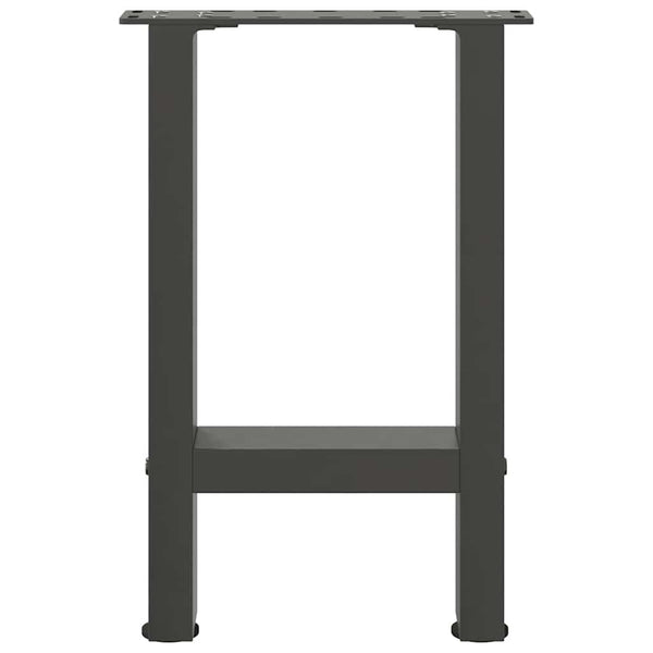 vidaXL Coffee Table Legs Anthracite 2 pcs. 38x(42-43) cm Steel