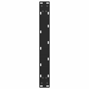 vidaXL Coffee Table Legs Black 2 pcs. 50x(42-43) cm Steel