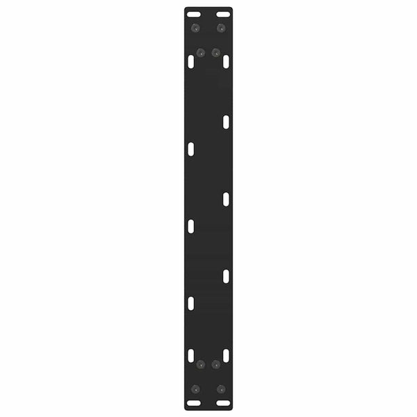 vidaXL Coffee Table Legs Black 2 pcs. 50x(42-43) cm Steel