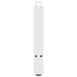 vidaXL Coffee Table Legs White 2 pcs 50x(42-43) cm Steel