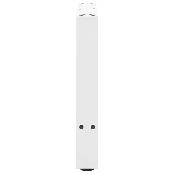 vidaXL Coffee Table Legs White 2 pcs 50x(42-43) cm Steel