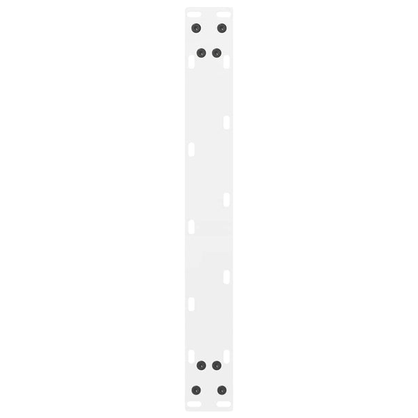 vidaXL Coffee Table Legs White 2 pcs 50x(42-43) cm Steel