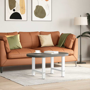 vidaXL Coffee Table Legs White 2 pcs 50x(42-43) cm Steel