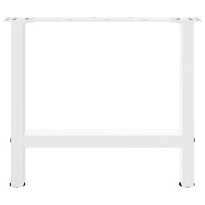 vidaXL Coffee Table Legs White 2 pcs. 60x(42-43) cm Steel
