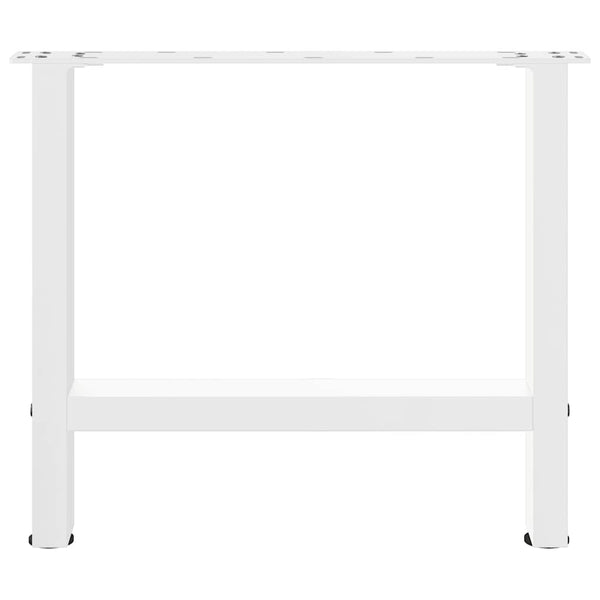 vidaXL Coffee Table Legs White 2 pcs. 60x(42-43) cm Steel