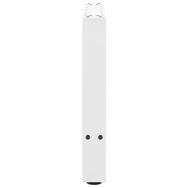 vidaXL Coffee Table Legs White 2 pcs. 60x(42-43) cm Steel